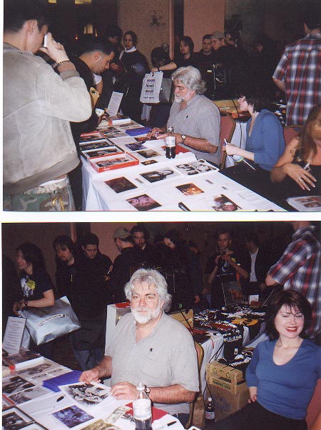 Gunnar Hansen at the Fangoria convention on April 7-8, 2001 in New York, NY.