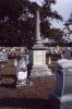 The column and casket at the TCM cemetery.