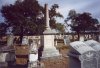 The column and casket at the TCM cemetery.