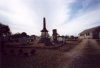 The column and casket at the TCM cemetery.