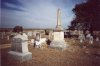 The column and casket at the TCM cemetery.