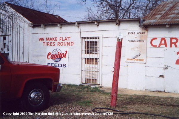 Front door of the BBQ shack.
