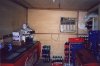 Inside the BBQ shack.