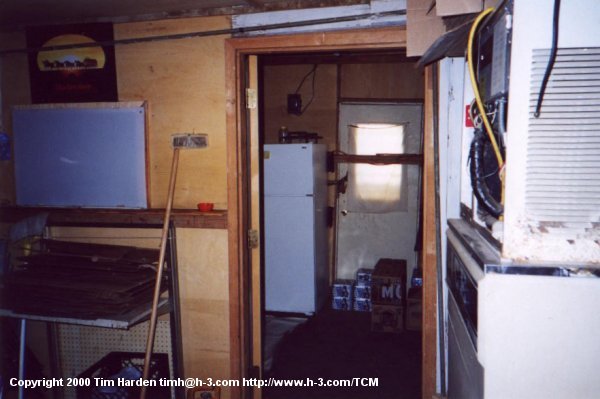 Inside the BBQ shack.